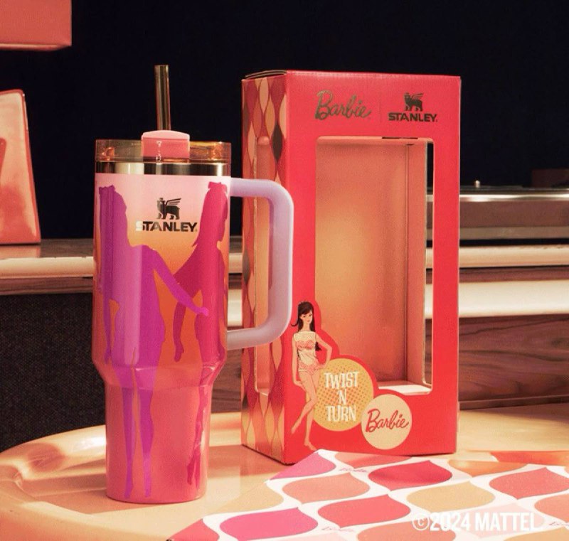 ماگ دسته دار استنلی تامبلر باربی QUENCHER H2O TUMBLER کالکشن خاص(Barbie) - Image 5