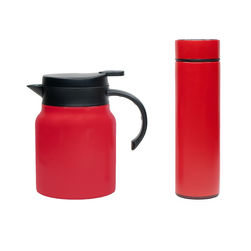 فلاسک مدل REDGIFT گنجایش 1 لیتر به همراه تراول ماگ درجه دار - Image 2