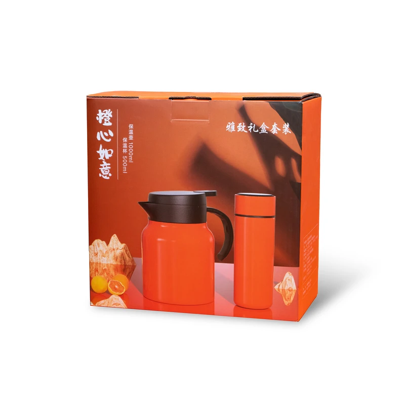 فلاسک مدل REDGIFT گنجایش 1 لیتر به همراه تراول ماگ درجه دار - Image 3