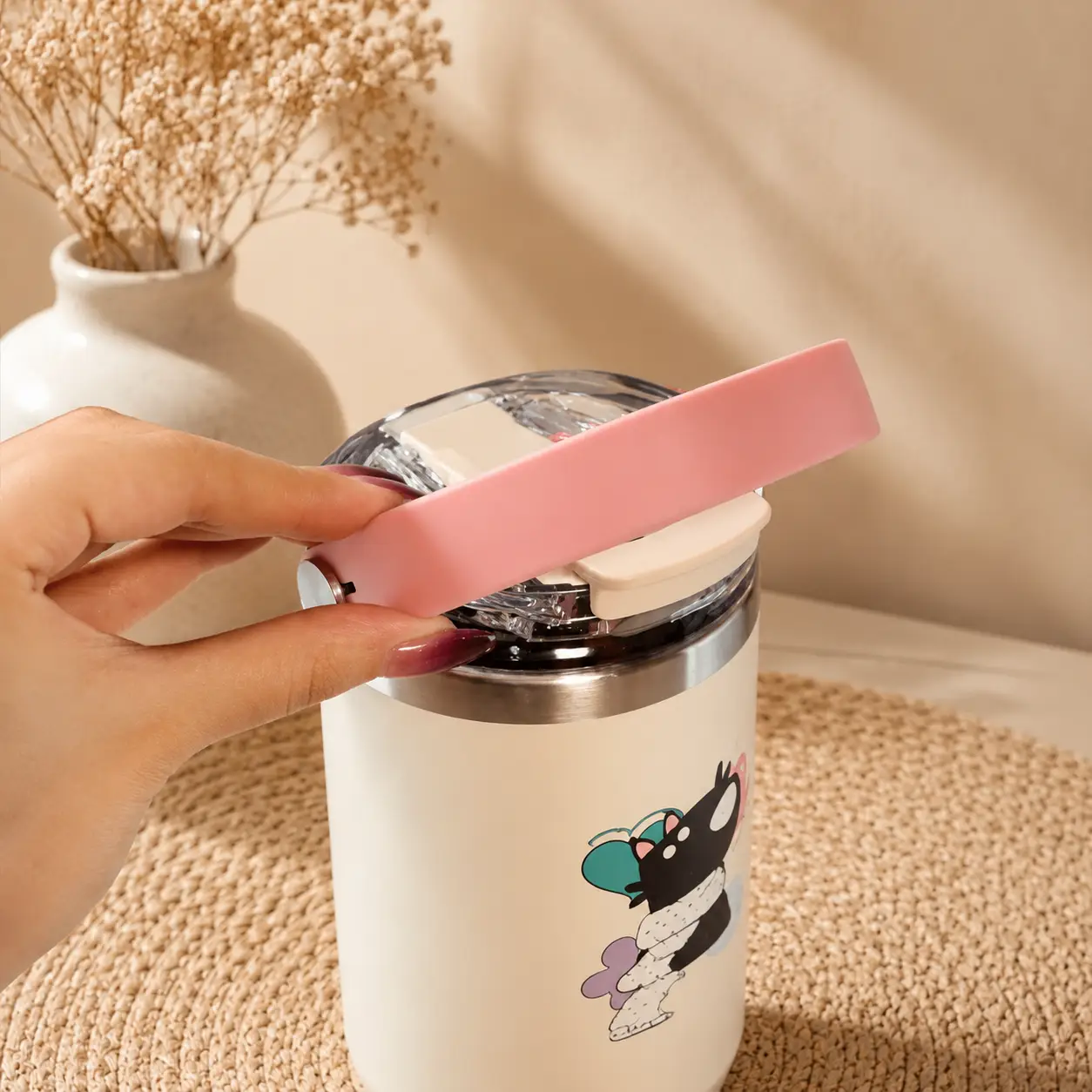 تراول ماگ فانتزی سیتارایوری طرح کارتونی حجم 900 میل - Image 6
